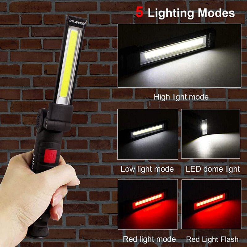 RECHAREABLE 5 MODE LED WORK LIGHT