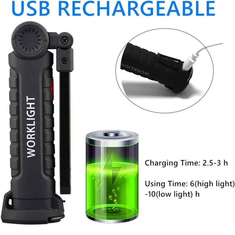 RECHAREABLE 5 MODE LED WORK LIGHT